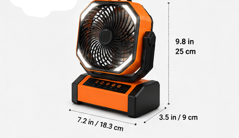 Portable Camping Fan & LED Lantern