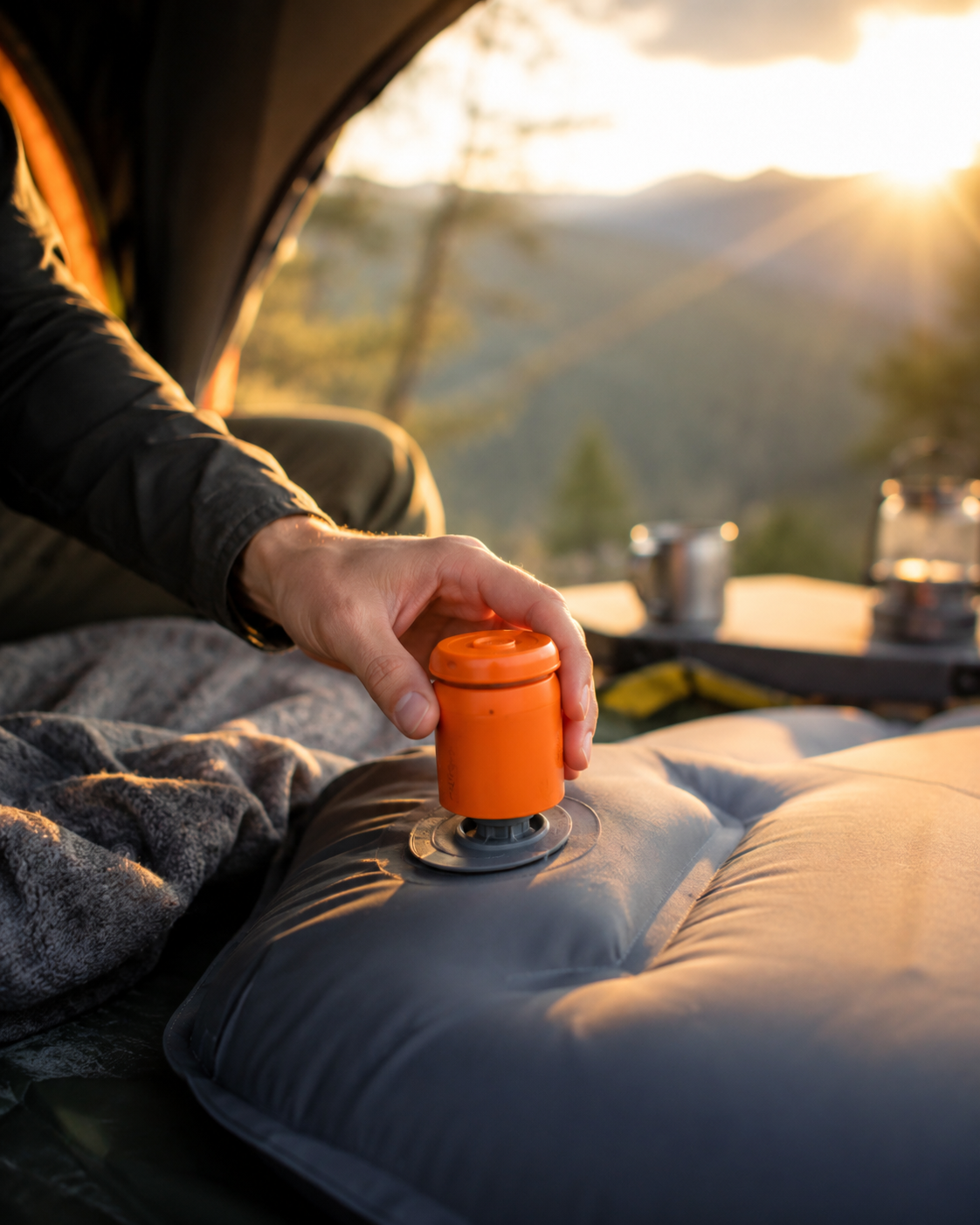 3-in-1 Camping Air Pump & Lantern