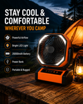 Portable Camping Fan & LED Lantern